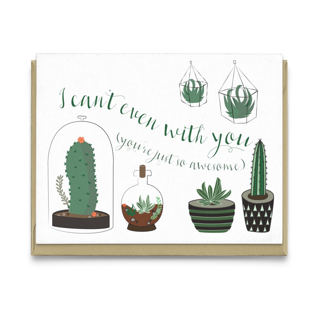 Notecards & Greeting Cards Stationery Handmade Products Hope Your Christmas  Is On Point Holiday Cactus Greeting Card christkindlmarket.com